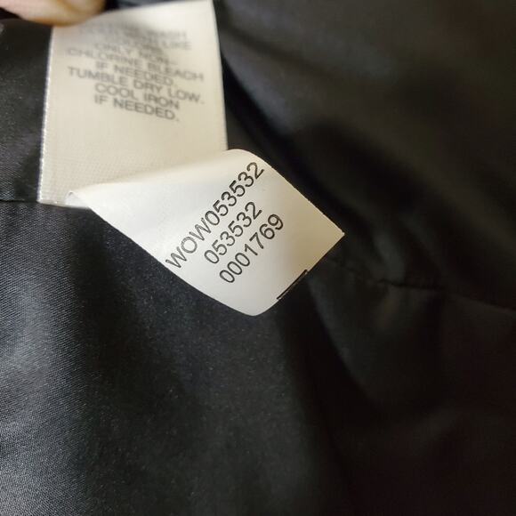 J Jill Black & White micro checkered down filled puffer vest Size Small Petite - Picture 5 of 14